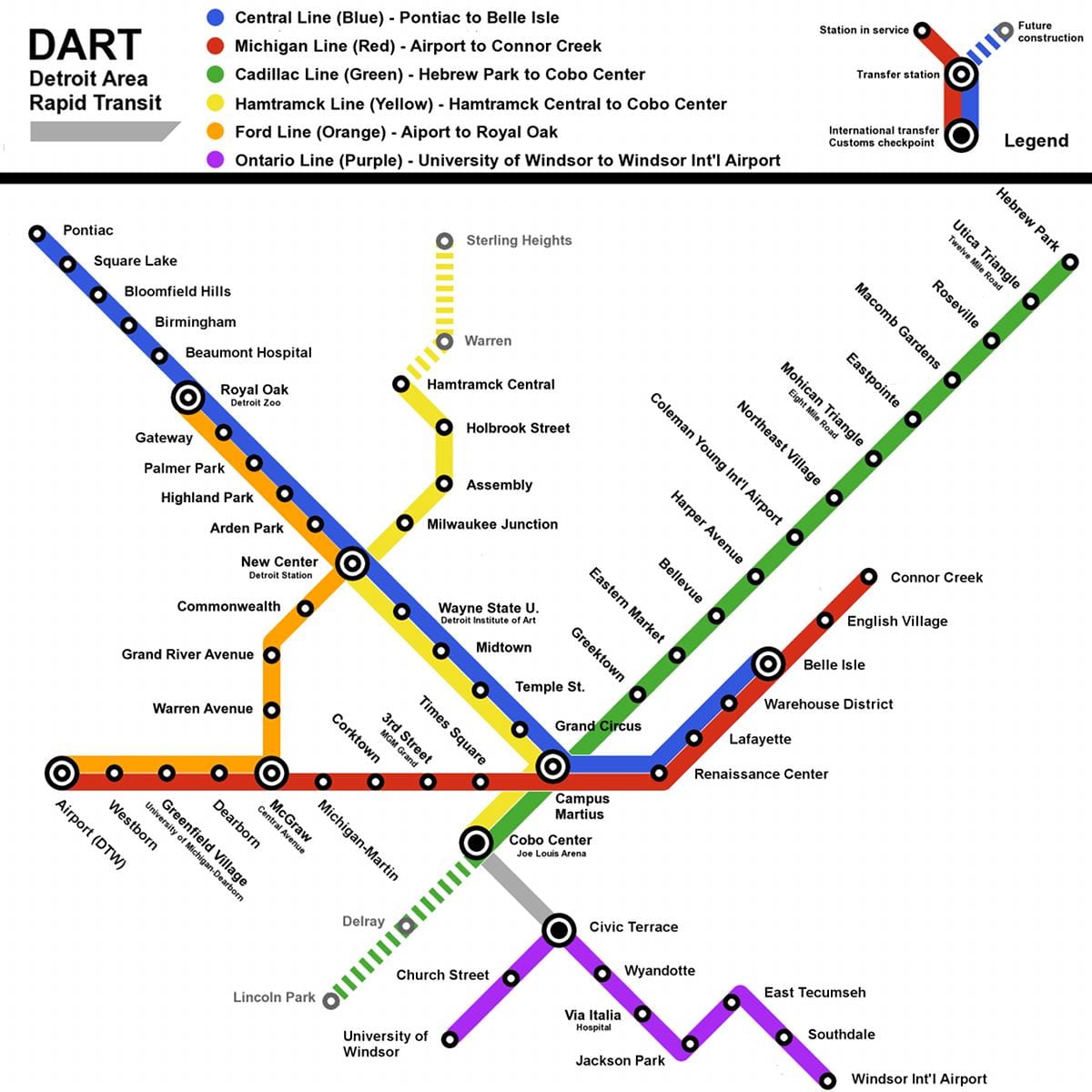 Detroit tren kat jeyografik