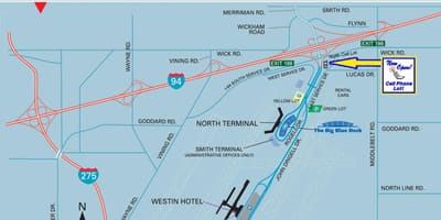Kat jeyografik nan Detroit Èpòt la Metro